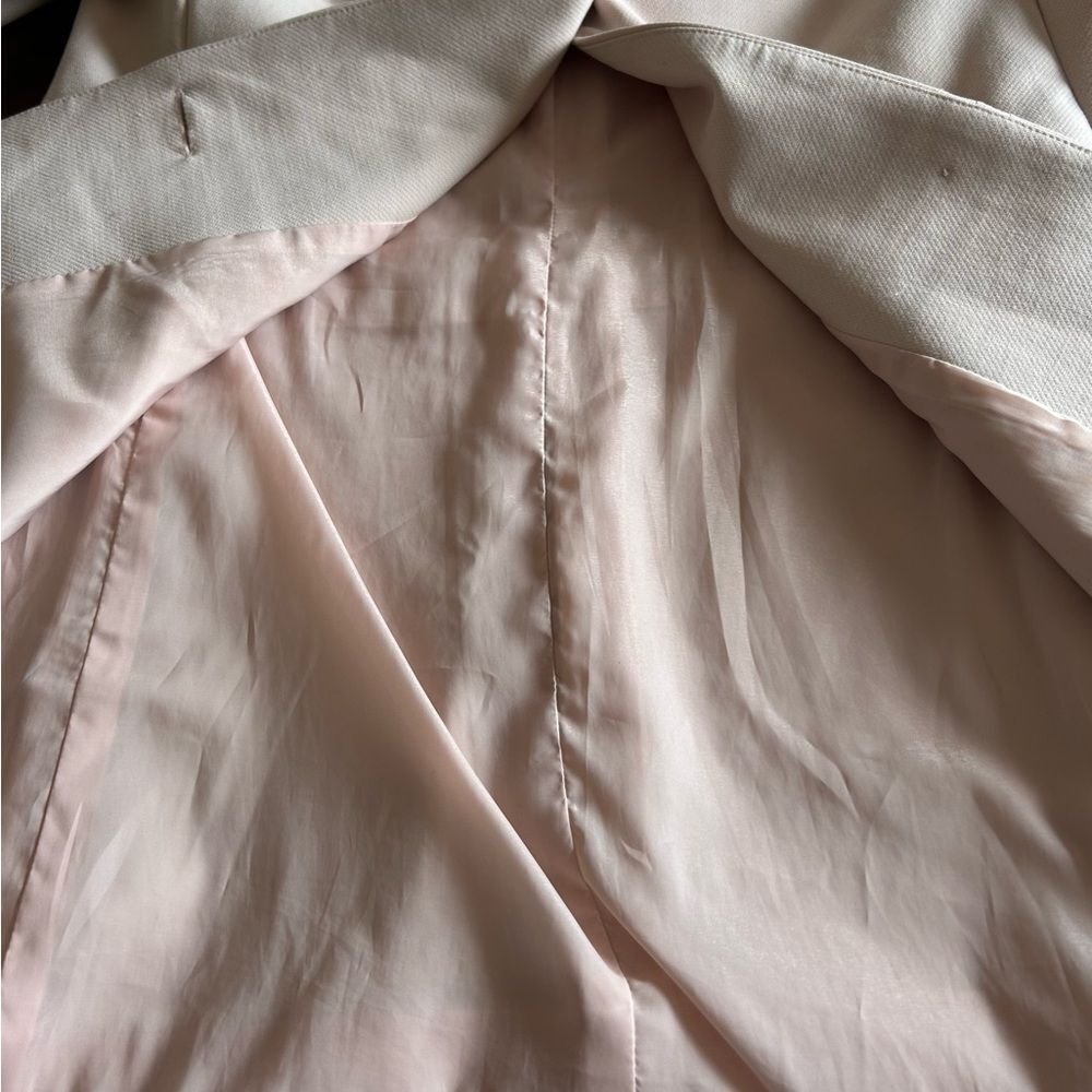 Talbots Pale Pink Long Lined Blazer Size 10 Petite - Picture 8 of 10